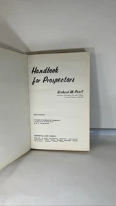 Handbook for Prospectors Richard M. Pearl 5th Edition Mining Minerals Vintage  - Imagen 1 de 8