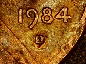 1984 D ddo Lincoln Memorial Penny Error - Picture 1 of 11