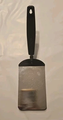 VTG Foley Stainless Chrome Plated Flipper Flat Top Spatula 9.5" Metal Angled  - Image 1 of 4