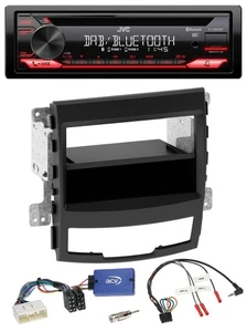 JVC CD DAB USB Bluetooth Lenkrad Autoradio für SsangYong Korando CK 10-13 Telefo - Bild 1 von 9