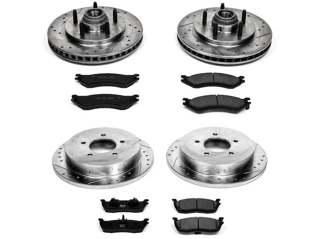 Front and Rear Brake Pad and Rotor Kit For 2000-2002 Lincoln Navigator JM467FW Foto 1 de 1