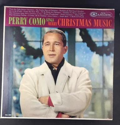 PERRY COMO Sings Christmas Music Camden 1961 Record LP, EX Cover, G Record Foto 1 de 4