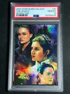 2024 Star Wars Galaxy Chrome Refractor The Legacy #47 PSA 10 GEM MINT Padme Leia - Picture 1 of 2