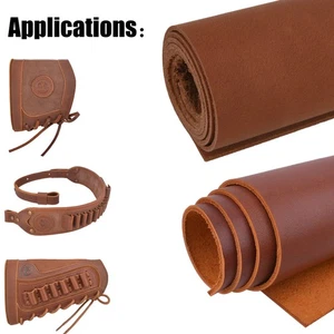 1.5 & 2.0mm Full Grain Cowhide Leather Pieces Leather Square for Carving DIY  - Bild 1 von 50