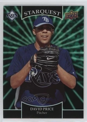 2009 Upper Deck Starquest Emerald Super Rare David Price #SQ-37 Rookie RC - Image 1 of 2
