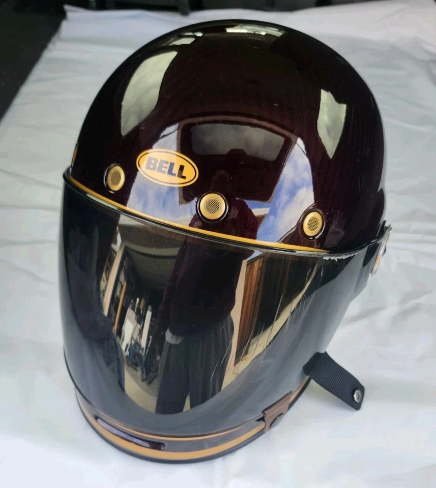 Bell BULLITT Carbon Helmet Transcend Gloss Red/ Gold  SIZE XXL  - Image 1 of 4