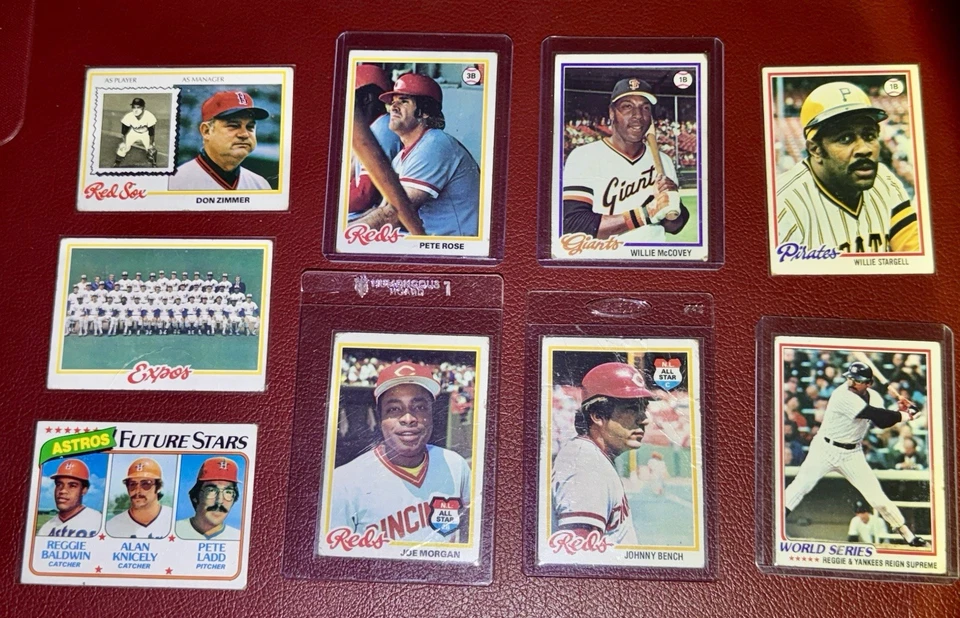 Lote de tarjetas de béisbol 1978 Topps Pete Rose Big Red Machine Foto 1 de 2