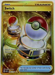 Switch Gold Secret Rare 206/165 Scarlet & Violet 151 Pokemon - Picture 1 of 2