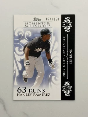 Hanley Ramírez 2008 Topps Moments And Milestones 77/150 Limited #92 casi nuevo-como nuevo Foto 1 de 2