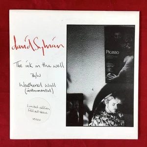 JAPAN’S DAVID SYLVIAN: The Ink In The Well /Weathered Wall 45 UK Fold-Out Sleeve - Picture 1 of 9