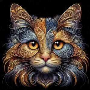 CAT (9) CROSS STITCH PATTERN - Picture 1 of 2