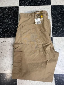 Carhartt Carpenter Pants Canvas Work Dungaree Sz 38x30 Original Fit - Picture 1 of 9