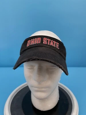Ohio State Visera Sombrero Negro De Colección Equipo Nike Ajustable Golf Rojo Bordado Y2K Foto 1 de 4