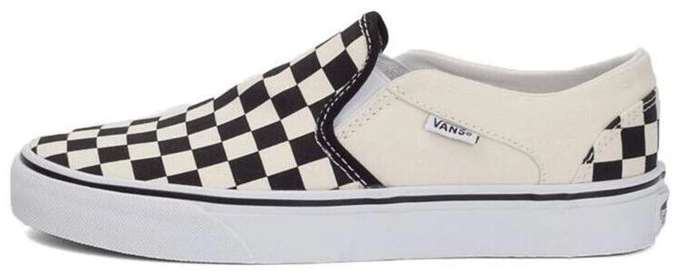 Size 7.5 - VANS Asher Checkerboard Black White W