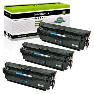 3 Cyan CF361X 508X Toner fit for HP LaserJet MFP M553dn M553dh M577z M577f M577c - Picture 1 of 18