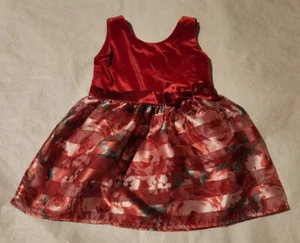NWT Children's Place Red Floral Christmas Dress Toddler Girl - Picture 1 of 1