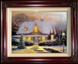 Thomas Kinkade ~ Christmas Eve ~ 12x16 Artist Proof Oil on Canvas Painting - Picture 1 of 2