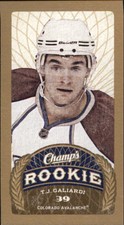 2009-10 Upper Deck Champ's Avalanche Hockey Card #178 T.J. Galiardi Rookie
