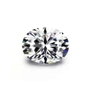 Piedra preciosa suelta blanca facetada ovalada de circonita cúbica de alta calidad con clasificación CZ AAA de 6x8 mm - Imagen 1 de 24