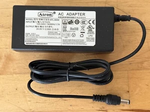 Atron AC Adapter CWT Power Supply KPL-060M 24V 2.5A 60W Round Mouth SMPS SM-6000 - Picture 1 of 1