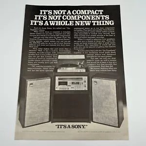 1978 Sony Go Together Stereo Vintage Print Ad 8"x11" model HST-49 and components - Picture 1 of 1