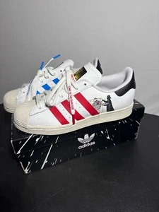 Adidas Superstar STAR WARS - FX5938 - White / Blue - Red -Size 7 NEW - Picture 1 of 18