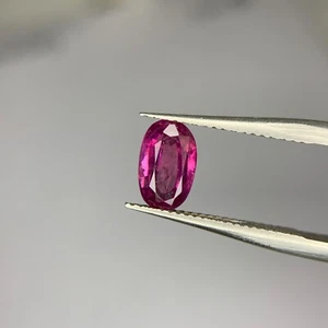 Loose Natural 1.50 Ct Purplish red Sapphire No Heat from Kashmir Pakistan - Picture 1 of 10