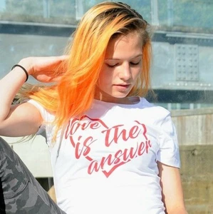 Damen LOVE IS THE RESPONSE Tee Rik Mayall T-Shirt Unterteil T-Shirt Young Ones UK - Bild 1 von 8