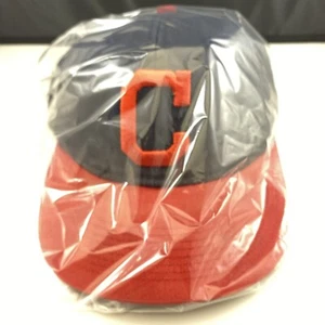 Cleveland Indians MLB OC Sport JUGEND verstellbar blau strukturiert Mütze Kappe C Logo - Bild 1 von 11