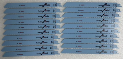 Bosch S1122BF - 225mm Reciprocating Sabre Saw Blades - Metal Cutting x 20 New