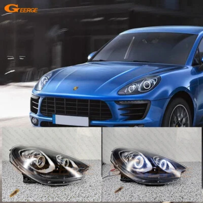 For Porsche Macan 95B 2014 2015 2016 2017 2018 COB Led Angel Eyes kit Halo Rings — 第 1/4 张图片