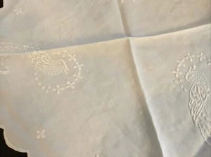 Small Linen Table Topper - Picture 1 of 3