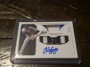 Panini National Treasures 2019 Jonathan Loaisiga Yankees etiqueta reliquia automática 3/25 (1) - Imagen 1 de 2