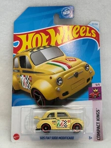 Hot Wheels - 2024 Compact Kings 5/5 '60s Fiat 500D Modificado 117/250 (BBHTC20) - Picture 1 of 6