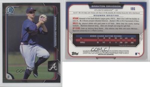 2015 Bowman Draft Chrome Asia Exclusive Black Refractor Braxton Davidson #186