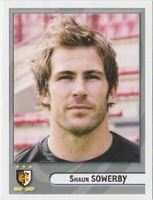PANINI RUGBY 2008 TOULOUSE SHAWN SOWERBY