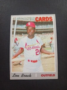1970 Topps Lou Brock St. Louis Cardinals #330 HOF💥⚾️💥 VG/VG+ - Foto 1 di 2