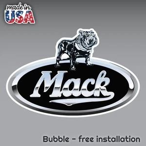 MACK TRUCK LOGO EMBLEMA CALCOMANÍA PEGATINA 3M HECHO EN ESTADOS UNIDOS CAMIÓN CASCO VEHÍCULO VENTANA COCHE - Imagen 1 de 6