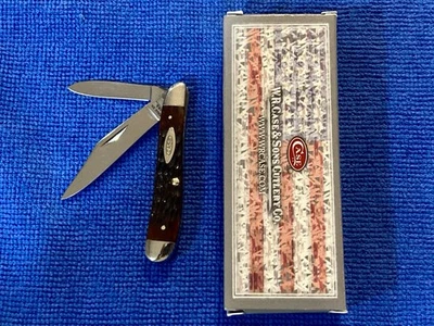 CASE XX CUTLERY CO USA 1970 10-DOT RED B0NE #6220 SM (2-7/8”) PEANUT KNIFE MIB!! - Image 1 of 4