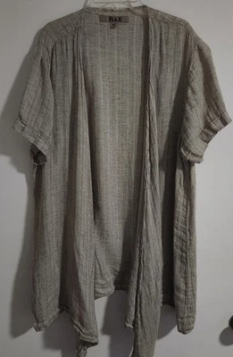 Cárdigan manga corta FLAX talla M beige Foto 1 de 4