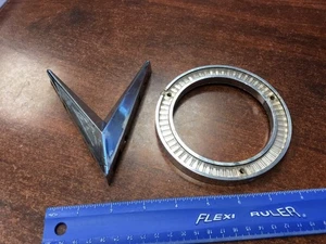 1959 Buick V Ornament Emblem Used Genuine GM 187583 Driver Quality - Picture 1 of 24