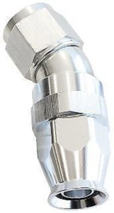 Aeroflow AF577-16DS 30 Deg -16AN Full Flow Teflon Hose End Silver 1 Piece Fullfl - Picture 1 of 4