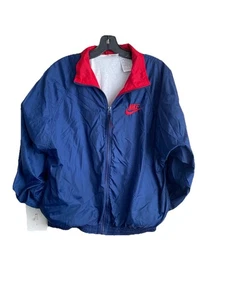 Vintage 90s Nike Windbreaker Jacket Youth XL (18-20) Blue Zip Sportswear - Picture 1 of 5