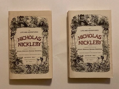 The Life and Adventures of Nicholas Nickleby; 2 Volume Facsimile Set, VG+ PB's - Image 1 of 4