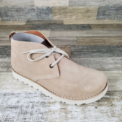 Birkenstock Harris Botas Mujer Talla 9 Desierto Gamuza Cuero Cordones Botines Foto 1 de 4