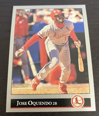 1992 Leaf - Jose Oquendo - St. Louis Cardinals - #289 - Image 1 of 2