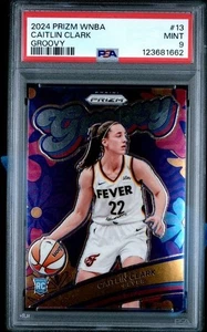 2024 Panini Prizm WNBA Groovy Caitlin Clark #13 PSA 9 - Picture 1 of 2