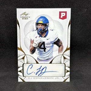 2024 Leaf Trinity Pristine Autograph CJ Donaldson Jr - Picture 1 of 2