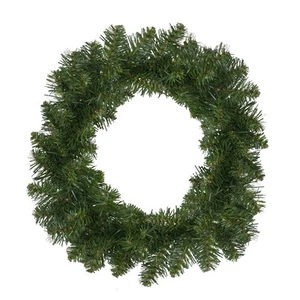 Corona de Navidad artificial Northlight 16" de abeto de búfalo - sin encender - Imagen 1 de 4