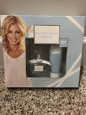 Faith Hill True Eau de Toilette 0,5 OZ Perfume y 2,5 OZ Loción Corporal Set de Regalo Foto 1 de 4